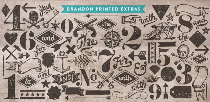 Brandon Printed Font