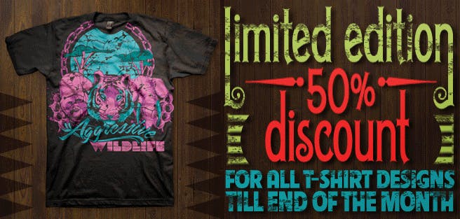 Tshirt Factory offer - every t-shirt design for 5$!!!