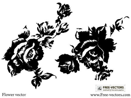 free flower vectors
