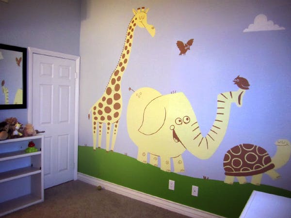 Nursery room mural