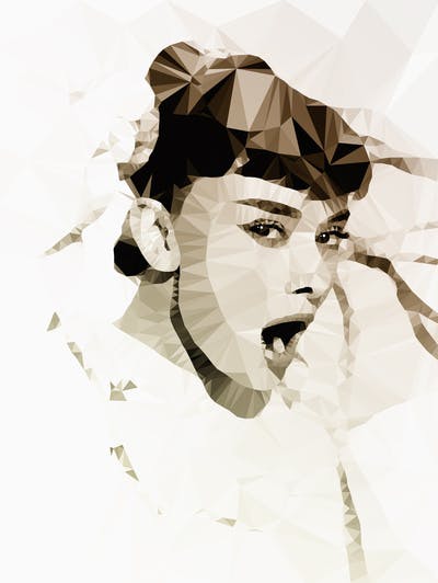 Audrey Hepburn | Polygon Art