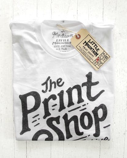 print shop Little Mountain t-shirt