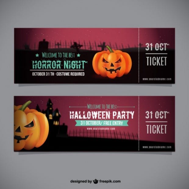 Halloween party tickets