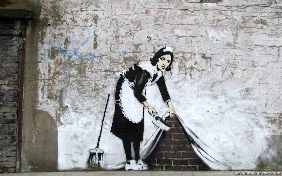 Banksy's art graffiti
