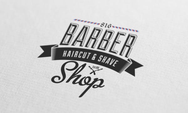 Barber Shop VIntage Label 