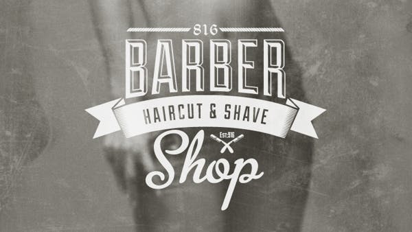 Barber Shop VIntage Label 
