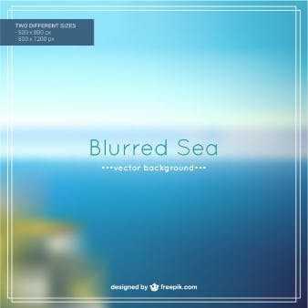 blurred sea