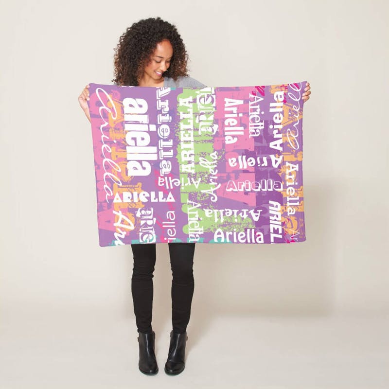Personalized Name Girls Blanket