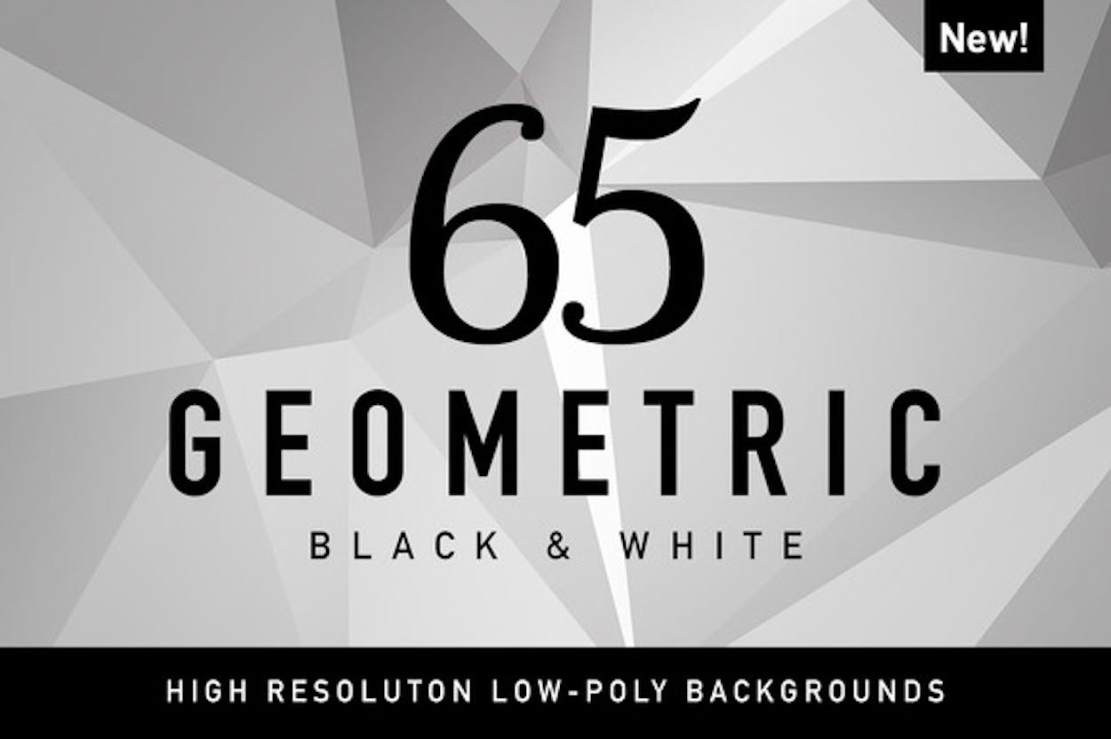 65 Geometric Black&White from CreativeMarket