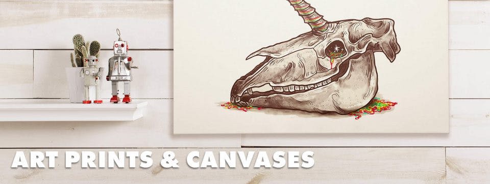 Threadless Art prints and Canvases
