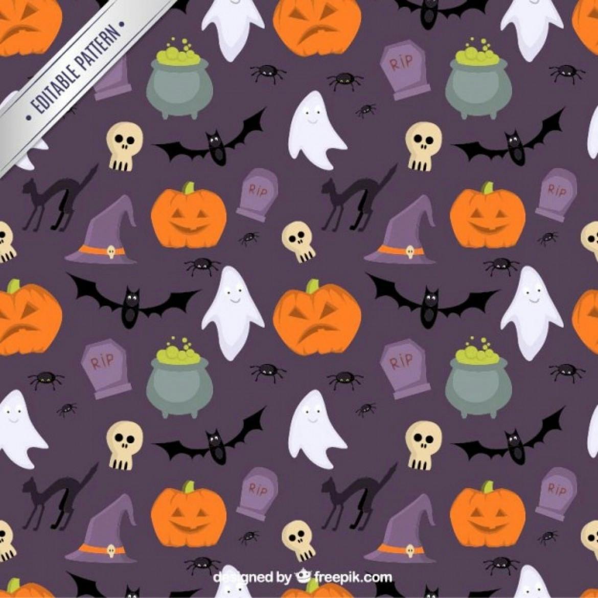 Editable Halloween pattern